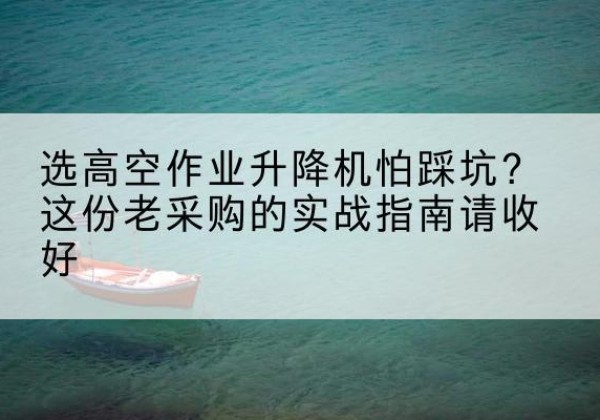 兴海高空作业升降机厂家推荐-选高空作业升降机怕踩坑？这份老采购的实战指南请收好